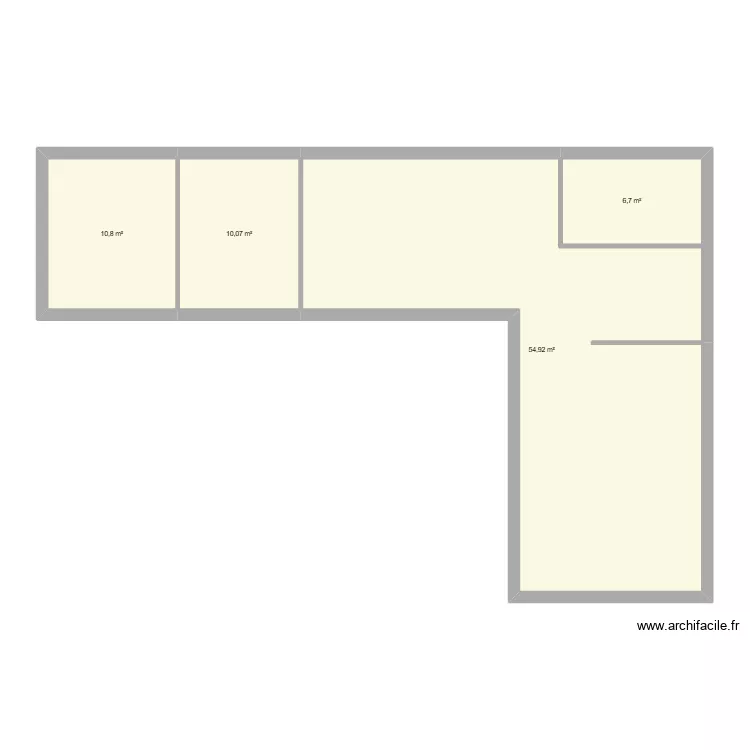 3 maison. Plan de 4  et 82 m²