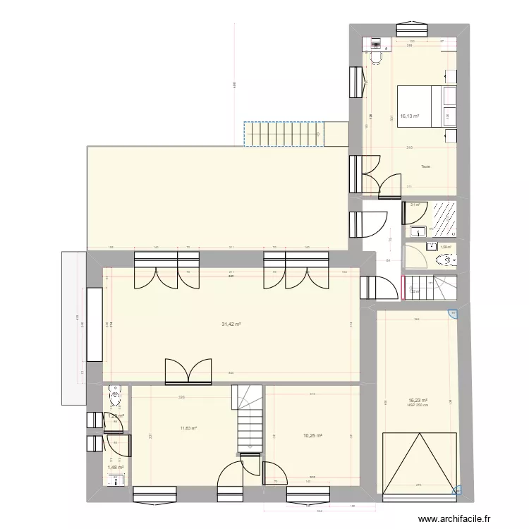 Projet_RDF_RDC_007.4 avec escalier. Plan de 