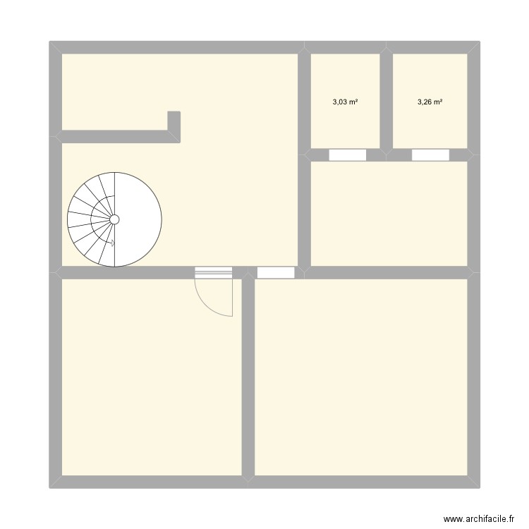 Kelder Bellegem - Rollegemsestraat 13. Plan de 6 pièces et 71 m2