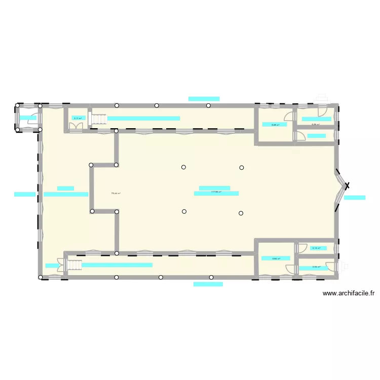 PLAN BALCON EGLISE. Plan de 8 et 218 m² PLAN BALCON EGLISE. Plan de 8 et 218 m²