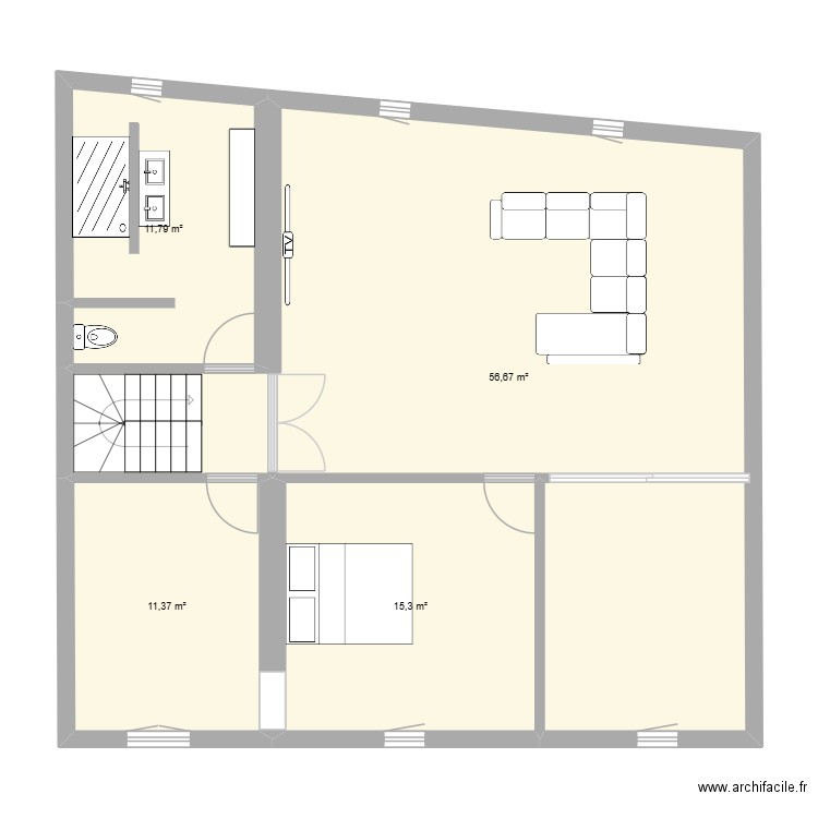 charline3. Plan de 4 pièces et 95 m2