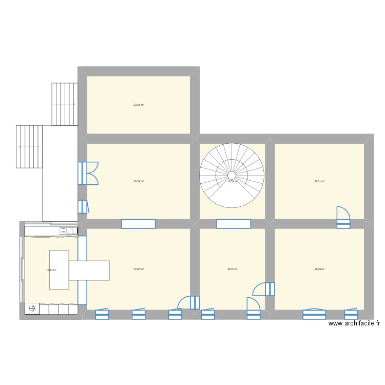 St Martin Veranda. Plan de 11 pièces et 307 m2