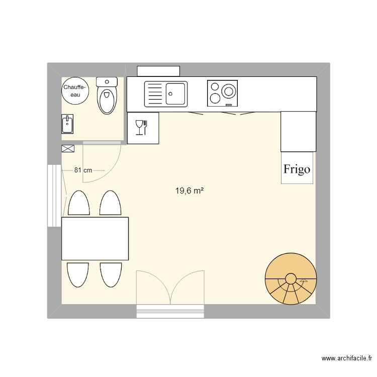 Bédarieux cuisine 3. Plan de 0 pièce et 0 m2
