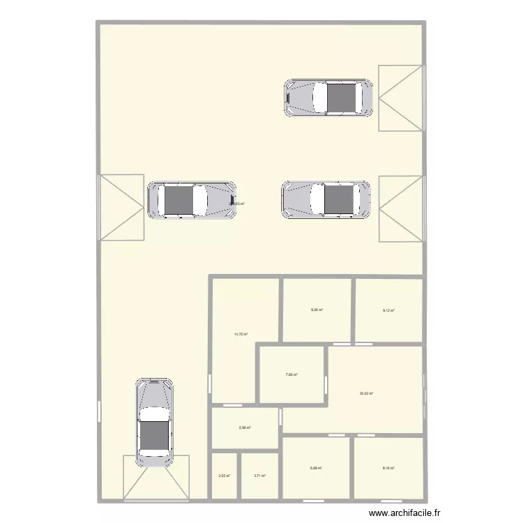 garage atelier 2. Plan de 