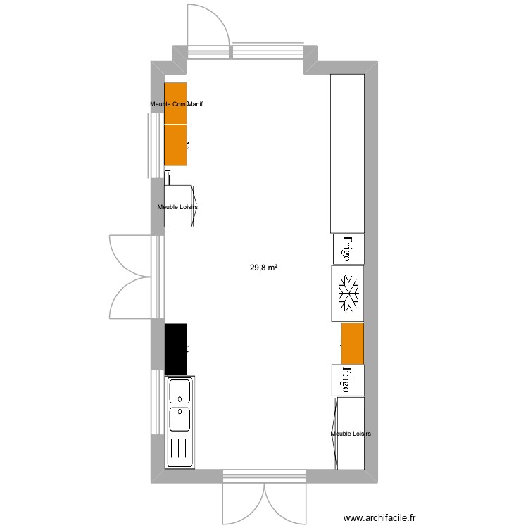 BNI local. Plan de 0 pièce et 0 m2 BNI local. Plan de 0 pièce et 0 m2