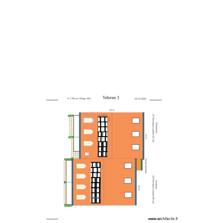 A-1 48A  Toiture 3. Plan de 0 pièce et 0 m2