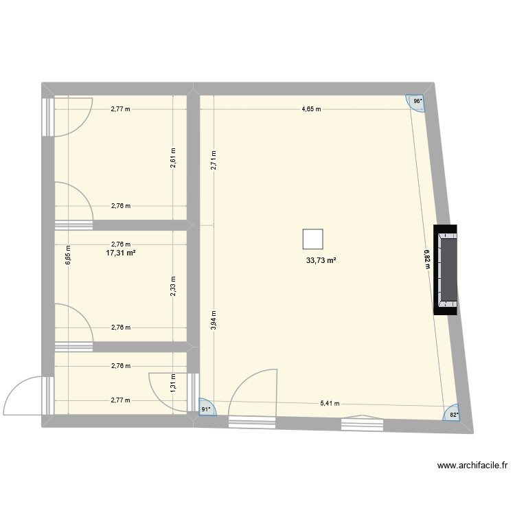 plan arriere cuisine. Plan de 0 pièce et 0 m2