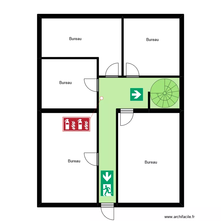 Semag etage. Plan de 