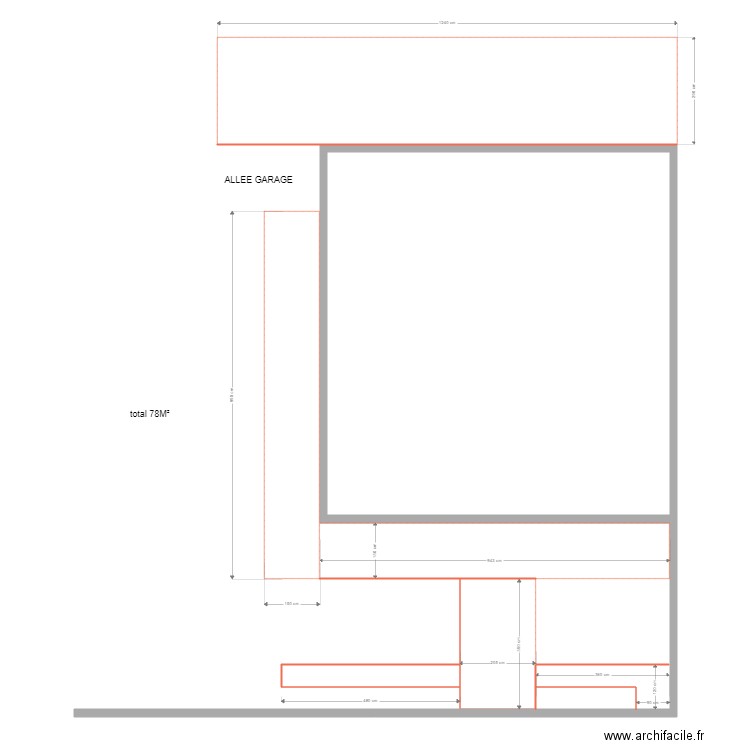 GUILLEVIC. Plan de 5 pièces et 150 m2