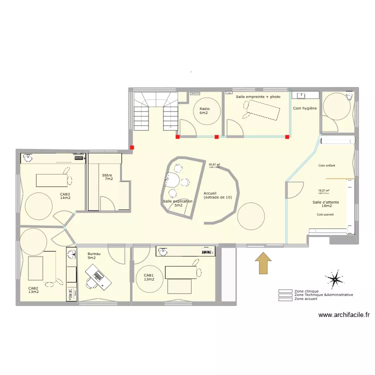 Leroux Barth version 1. Plan de 8 et 171 m² Leroux Barth version 1. Plan de 8 et 171 m²