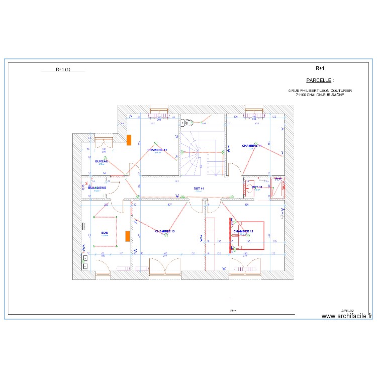 SOUQUE R+1. Plan de 0 pièce et 0 m2