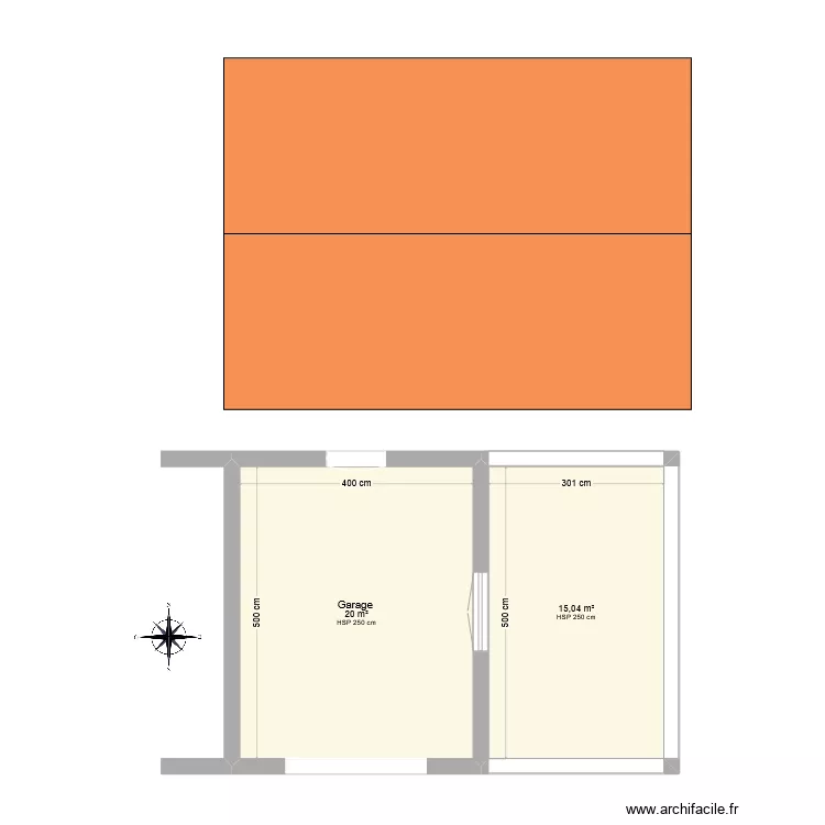 Extension garage. Plan de Extension garage. Plan de