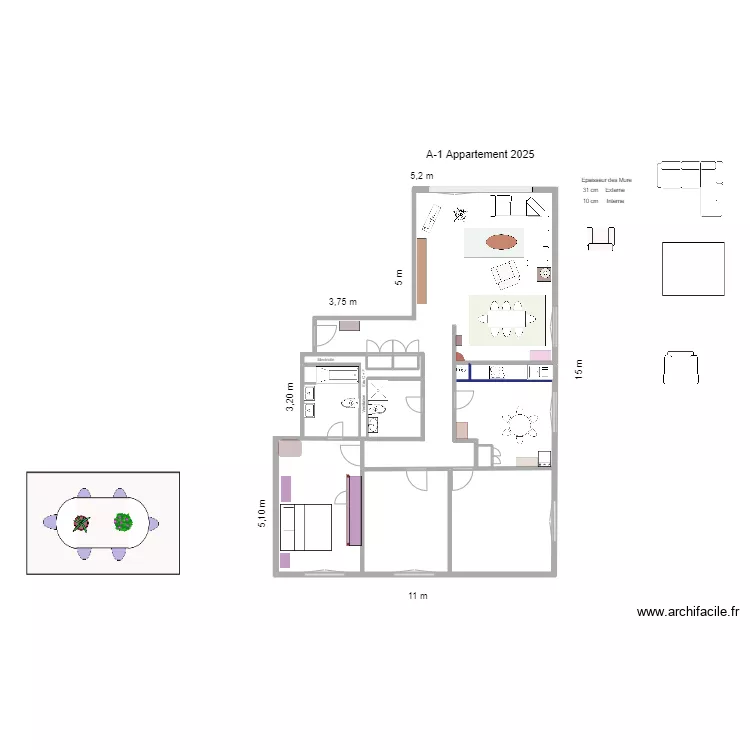 A-2 Appartement 2026. Plan de A-2 Appartement 2026. Plan de