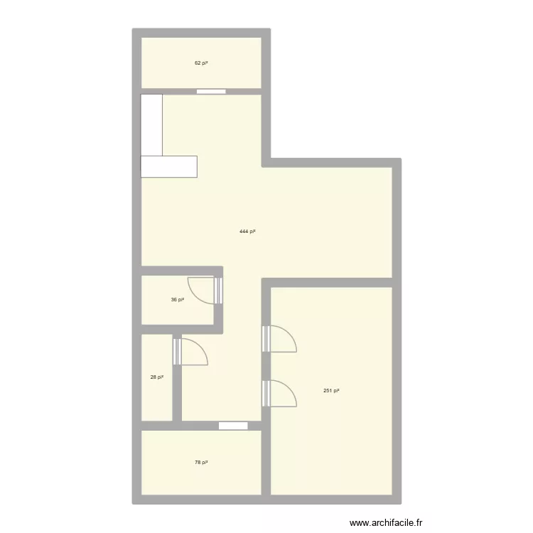 3828. Plan de 6  et 84 m²