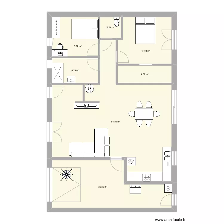 Acajou3ch86v1. Plan de 