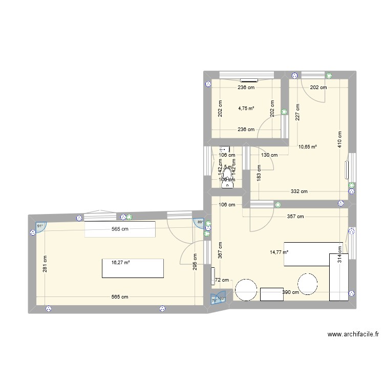 Cabinet. Plan de 0 pièce et 0 m2