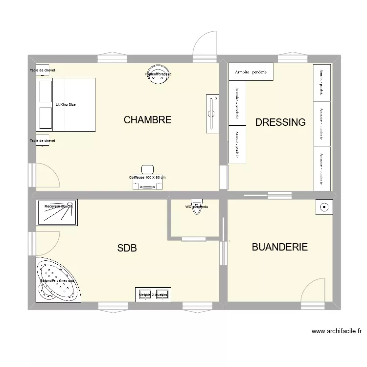 pierrot aménagé. Plan de pierrot aménagé. Plan de