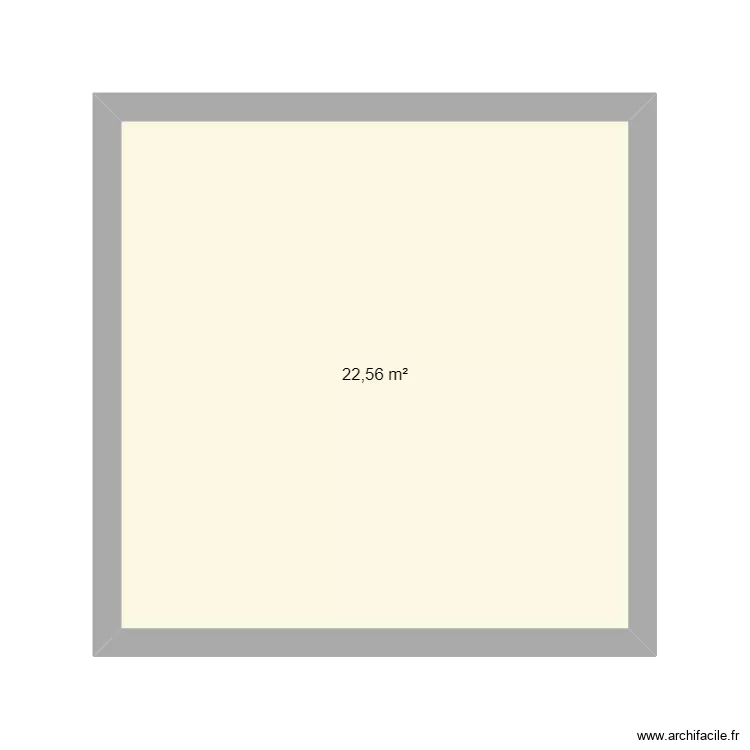 SDB rdc. Plan de 1  et 23 m²