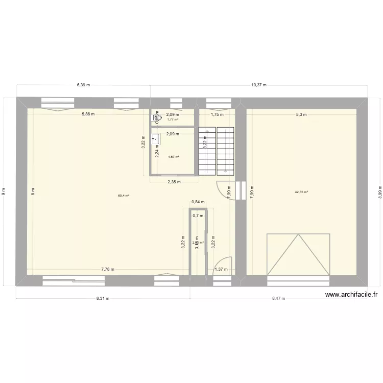 Messimy existant. Plan de 