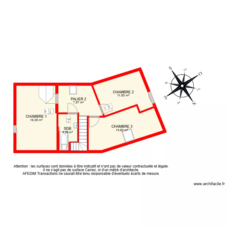 BI 35299. Plan de 19  et 214 m²