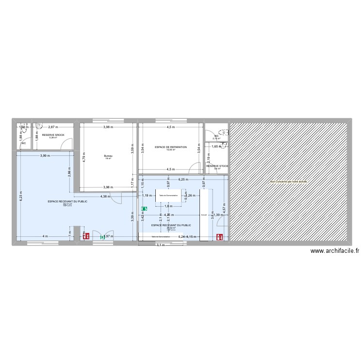 phone relax salaise apres ouverture amenager. Plan de 9 pièces et 183 m2