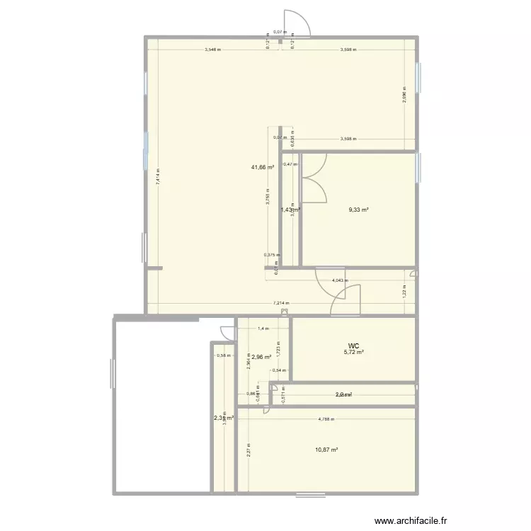 maison. Plan de 8 Pièces et 76 m²