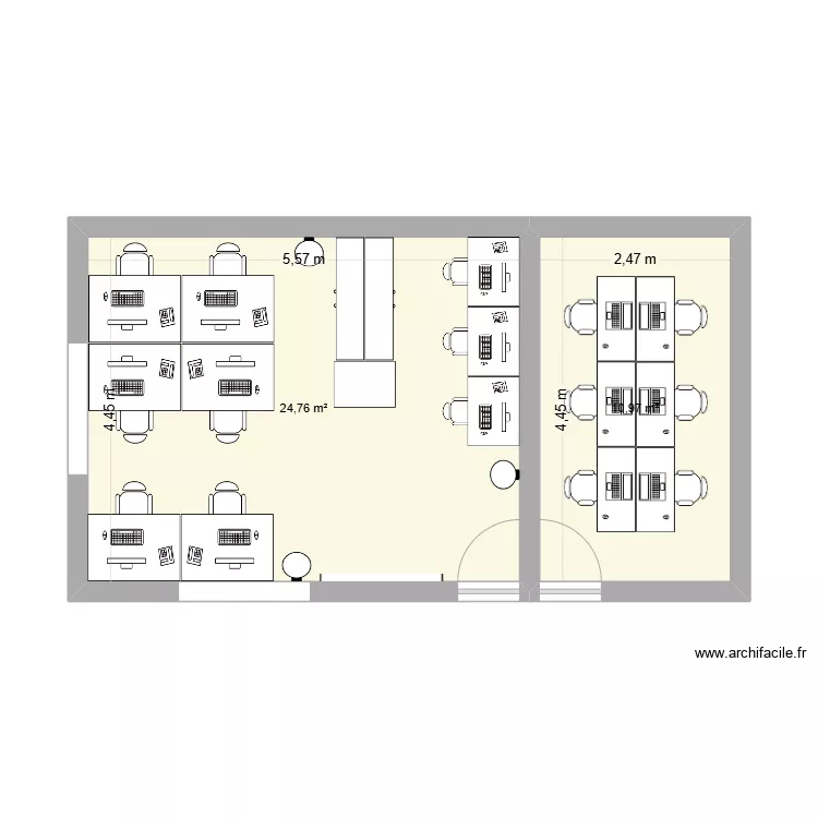bureaux azimut v2. Plan de 