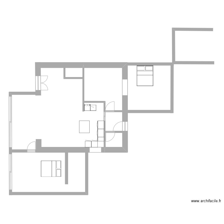 SCI KERMYL V AGRANDISSEMENT. Plan de 0 pièce et 0 m2