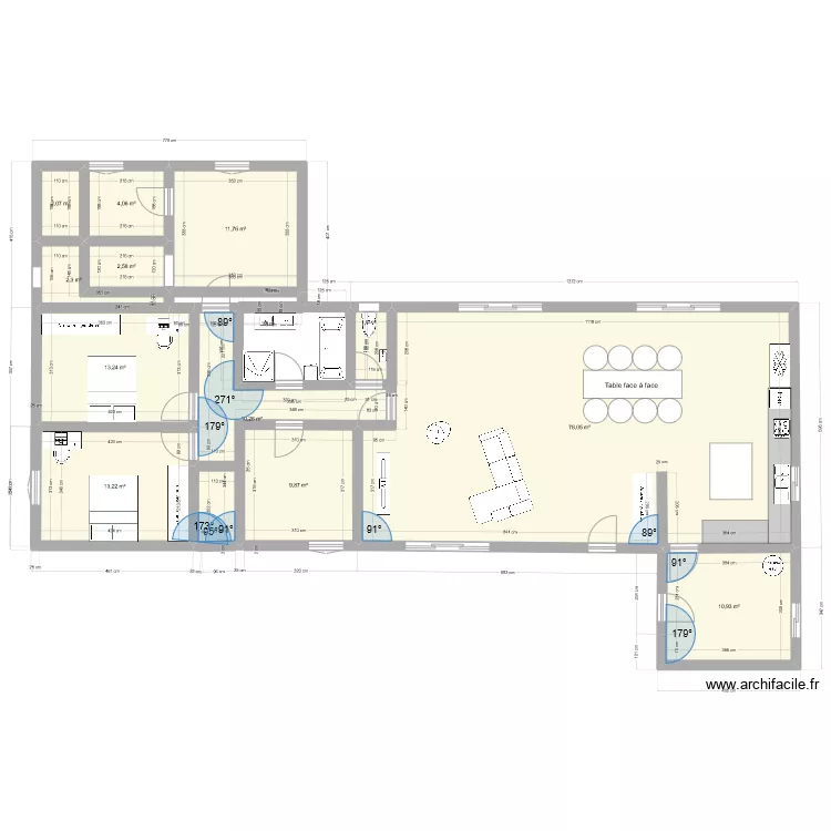 Maison 4. Plan de 