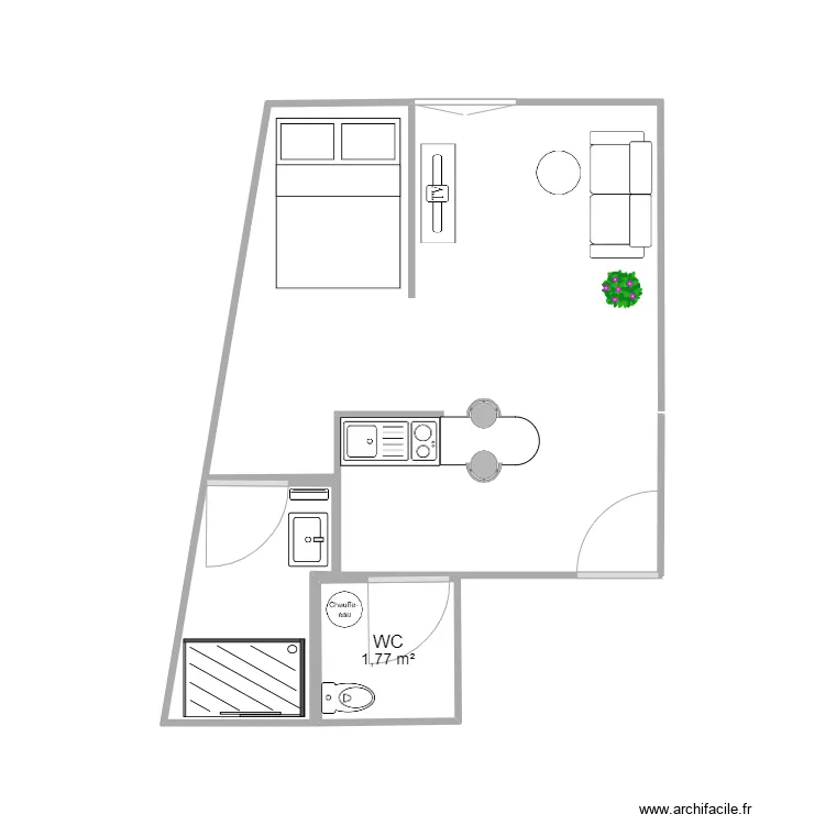 Studio Ben V2 . Plan de Studio Ben V2 . Plan de