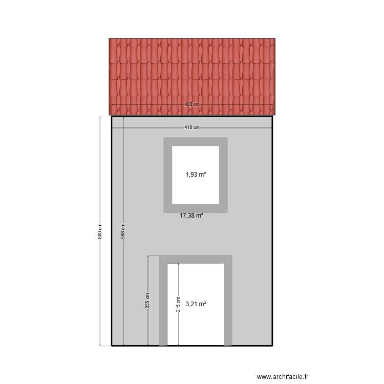 DANILOVIC FACADE AVANT PROJET 3. Plan de 3 pièces et 26 m2