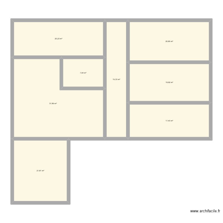 apparte. Plan de 8 pièces et 160 m2