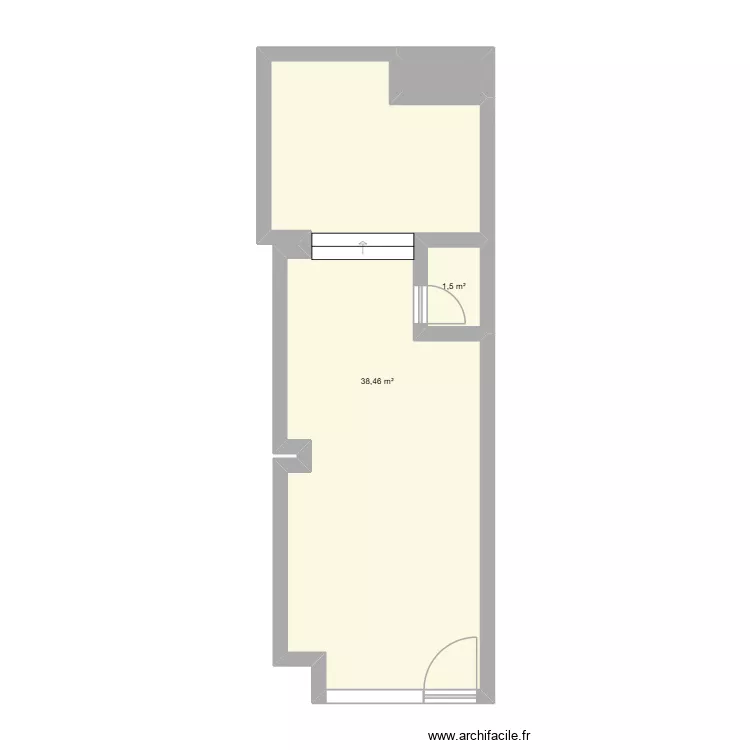 GALERIE LE CONTAINER. Plan de 3  et 41 m²