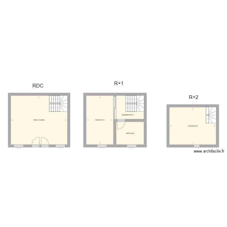 350601865. Plan de 5 pièces et 81 m2