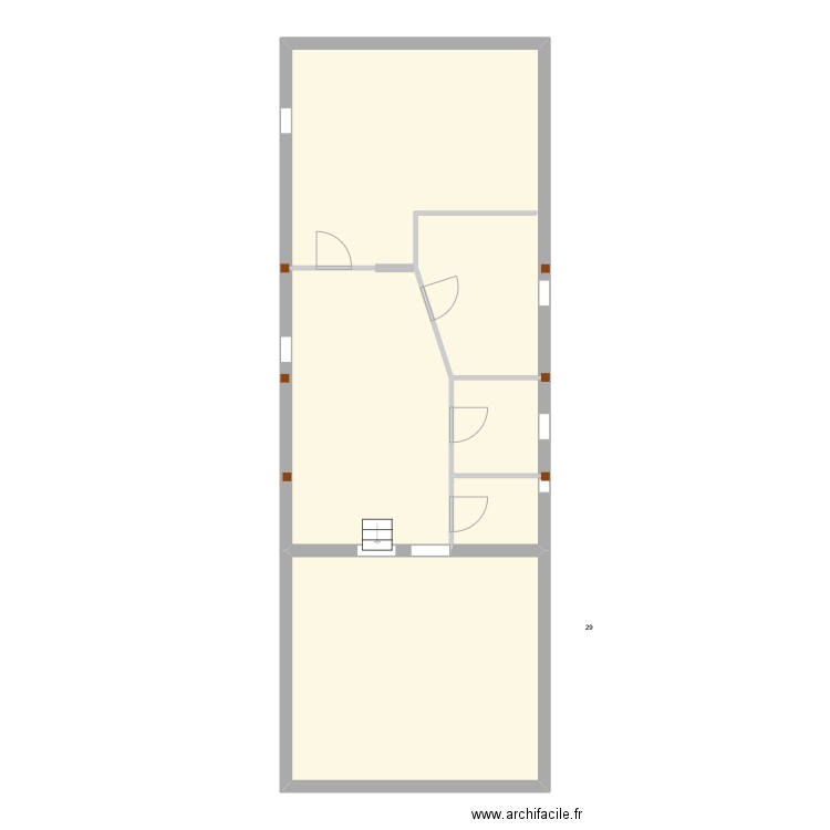 plan. Plan de 4 pièces et 94 m2