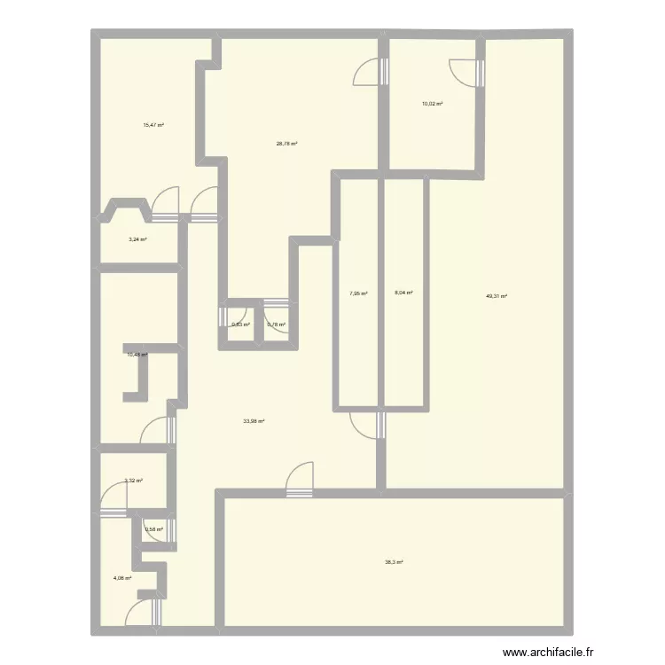 la villa. Plan de la villa. Plan de