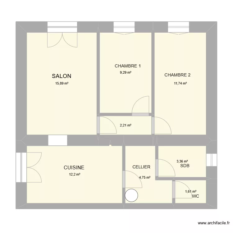 MAISON CIVRAC. Plan de 
