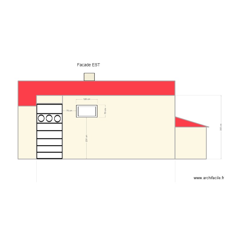 abri cc Facade EST. Plan de 0 pièce et 0 m2
