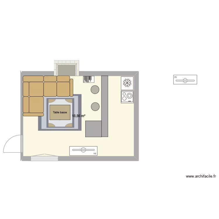 38m² - 20è. Plan de 1 et 19 m² 38m² - 20è. Plan de 1 et 19 m²