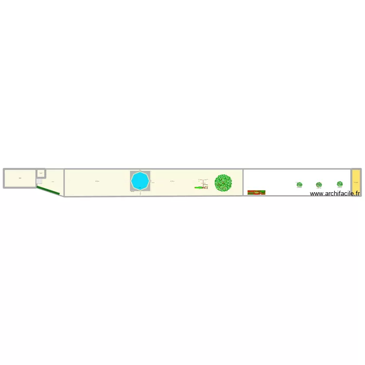 Plan jardin. Plan de 