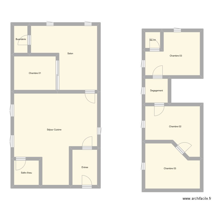 350602262. Plan de 11 pièces et 129 m2