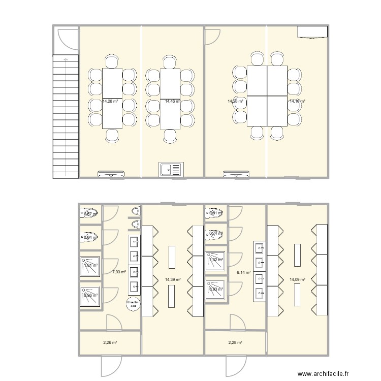 MAIA SONNIER CHANTIER ANNECY. Plan de 18 pièces et 113 m2
