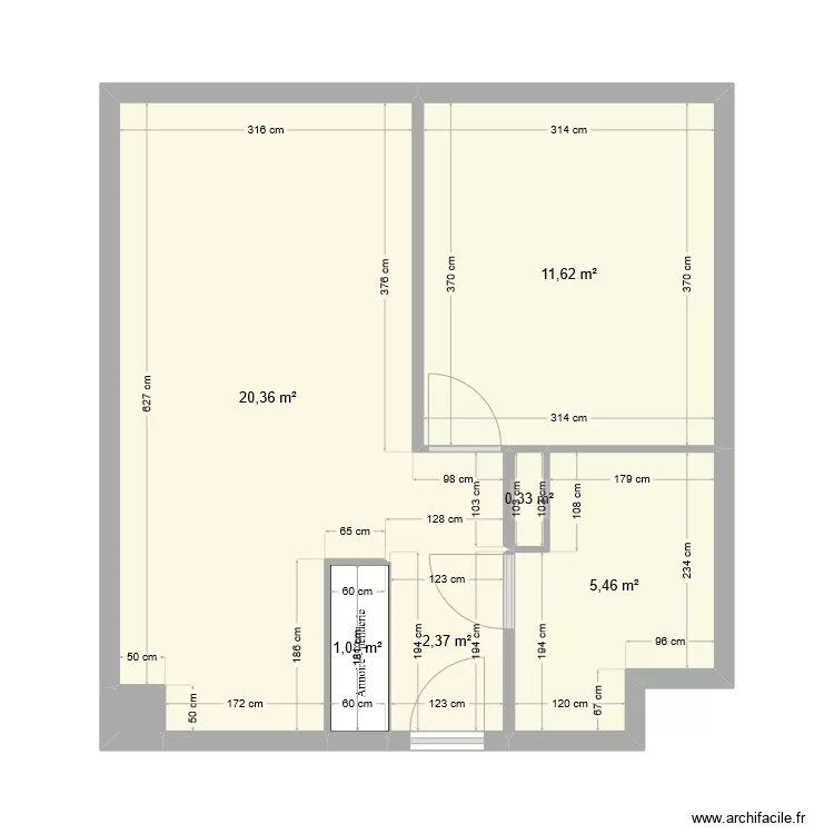 APPARTEMENT HAUBOURDIN. Plan de 