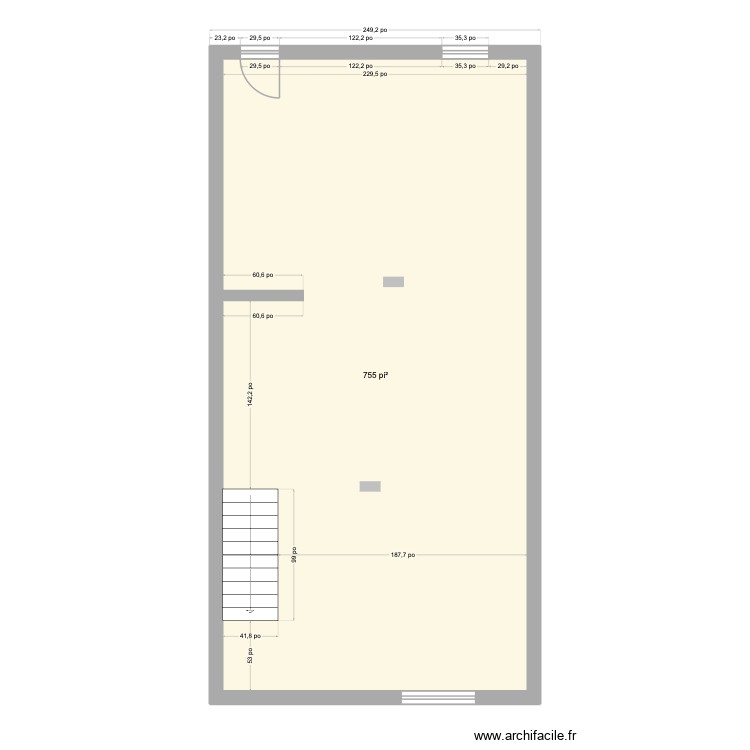soussol. Plan de 0 pièce et 0 m2 soussol. Plan de 0 pièce et 0 m2