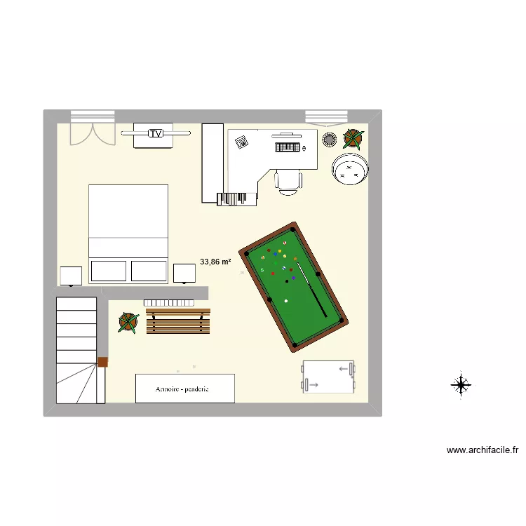 Petite maison du four r+ 2. Plan de 1 et 34 m² Petite maison du four r+ 2. Plan de 1 et 34 m²