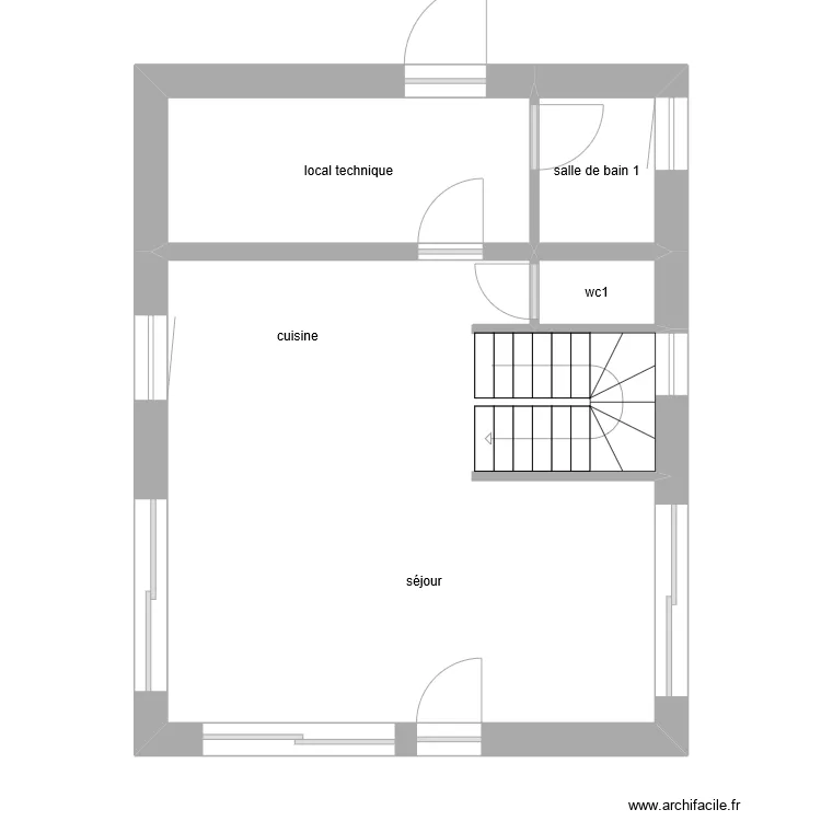 chalet zinc Rdc. Plan de 