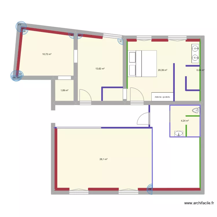 RDC PLUCHE sans cotations. Plan de 7 et 79 m² RDC PLUCHE sans cotations. Plan de 7 et 79 m²