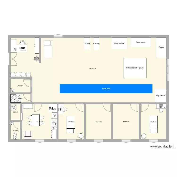 Plan 3. Plan de 10  et 177 m²