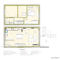 PLANS MAISON cuisine avec sas et cloison RDC