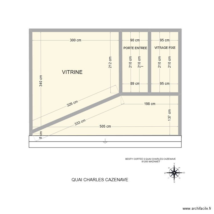 plan de FACE pmr. Plan de 0 pièce et 0 m2